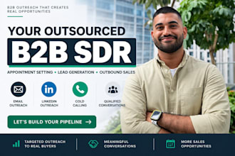 be your b2b sdr for appointment setting and lead generation