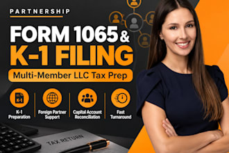 prepare your multi member llc form 1065 and k1 schedules