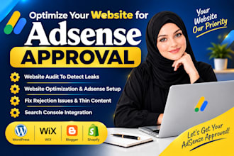 fix website for google adsense approval and setup ads text