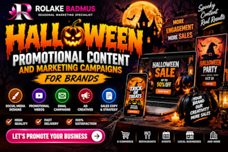 create halloween promotional content and marketing campaigns for your brands
