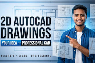 create professional 2d cad drawings from sketches pdfs