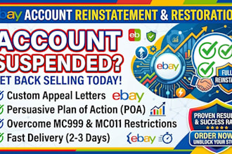 reinstate your suspended ebay account ebay account reinstatement appeal letter