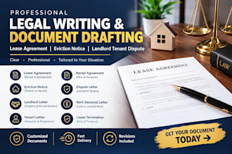 draft lease agreement eviction notice landlord tenant dispute legal writing
