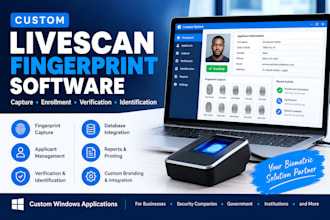 develop custom livescan fingerprinting software