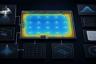 create code compliant photometric plans, contours and commercial lighting design