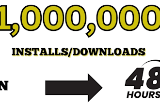 hit 1m app installs, app promotion that convert, mobile app promotion, app