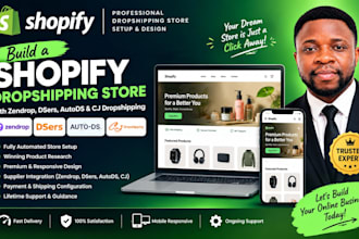 build a shopify dropshipping store with zendrop dsers autods cj dropshipping