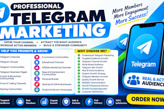 do telegram marketing, telegram channel growth and targeted audience promotion