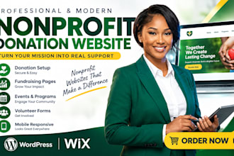 design a nonprofit donation and fundraising website