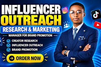influencer outreach research influencer marketing manager for brand promotion