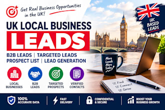 uk local business leads b2b leads targeted leads prospect list lead generation