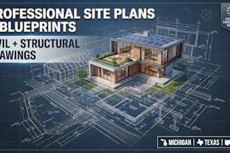 do michigan texas ohio site plan blueprint civil engineer structural engineer