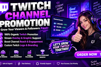 promote your twitch stream for organic audience growth
