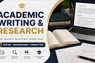 provide academic writing, writing support and proofreading