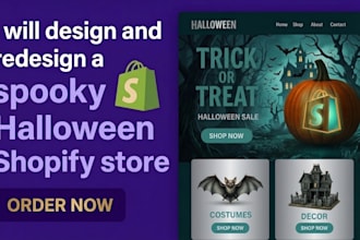 design and setup a christmas shopify store for holiday sales and dropshipping