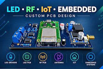design led drivers, led pcb, rf pcb, antenna, iot and embedded systems