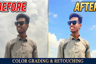 do pro photo color grading and retouching