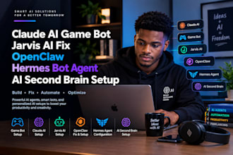 claude ai game bot jarvis ai fix openclaw hermes bot agent ai second brain setup