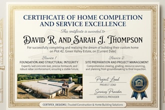 design professional certificate and award templates for your course