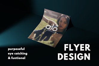 design a professional and eye catching flyer