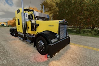 create fs22 custom truck mod, farming simulator, fs25, american truck simulator
