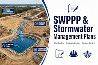 civil enginerring stormwater management plan swppp report site grading