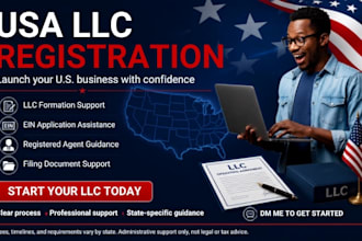 do US llc registration, llc company formation for non USA resident with ein