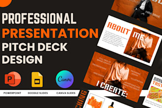 design a branded powerpoint presentation or pitch deck
