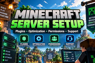 create, manage, debug, troubleshoot your minecraft server