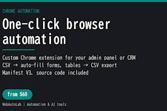 build a chrome extension to automate your repetitive browser tasks