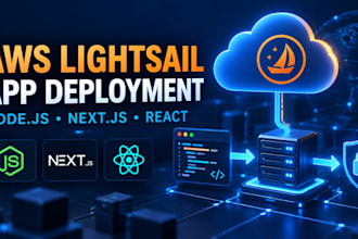 do AWS lightsail setup and ec2 deployment for node js or next js apps