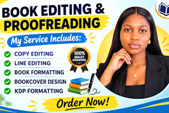professionally proofread and edit your book, ebook, or manuscript