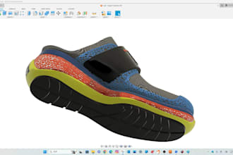 design 3d shoes, footwear cad models and 3d printableshoe prototypes