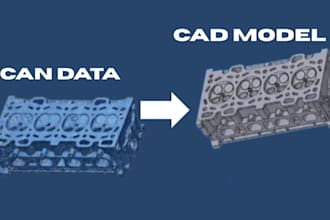 do reverse engineering, 3d scan to cad, stl to step, mesh to cad conversion