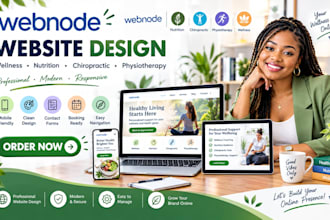 webnode medical nutritionist wellness coach chiropractor physiotherapist website