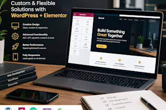 develop a wordpress website with elementor pro, acf pro, and custom post types