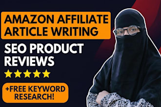 write SEO blog articles and amazon affiliate product content