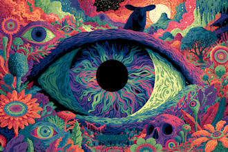 create wild psychedelic artwork with surreal worlds