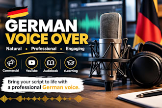 record german commercial voice over audiobook youtube elearning female voice