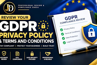 review your gdpr privacy policy and terms and conditions