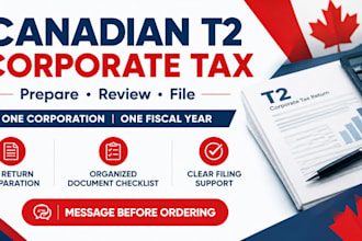 prepare and file your canadian t2 corporate tax return