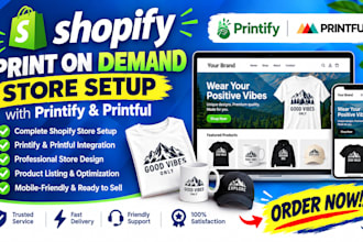 build a shopify print on demand store with printify and printful