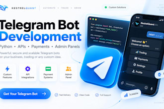 build a custom telegram bot with python