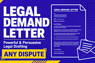 draft a powerful legal demand letter for any dispute