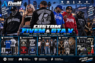 make fivem custom clothing kuttes mc vest biker clothing fivem servers setup