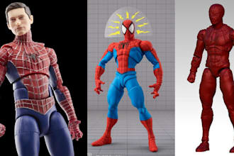sculpt 3d articulated model 3d action figure bjd toys figuring for 3d printing