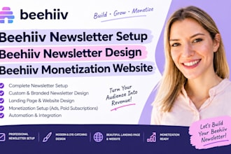 beehiiv newsletter setup beehiiv newsletter design beehiiv monetization website