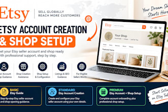 create and setup your etsy seller account