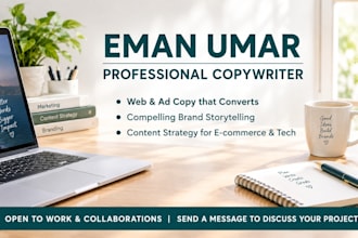 write professional copywriting and social media content