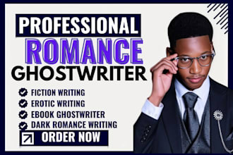 be your expert romance ghostwriter for captivating, mafia ghost romance on ebook